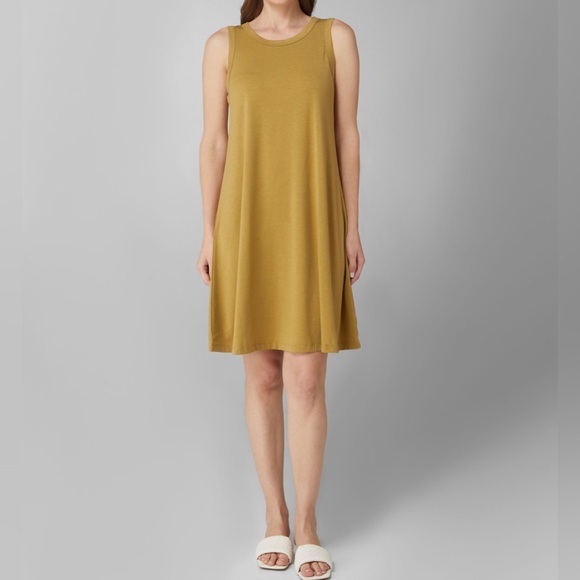 Time and Tru Yellow Sleeveless Scoop Neck Sundress - Picture 1 of 6